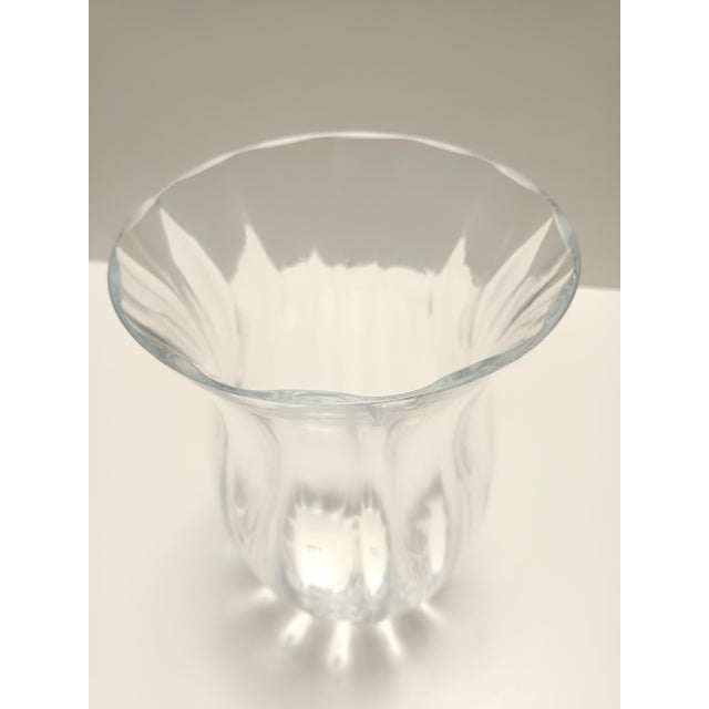 Transparent Murano Glass Vase by Moretti and Nason, Italy, 1990s For Sale - Image 6 of 10