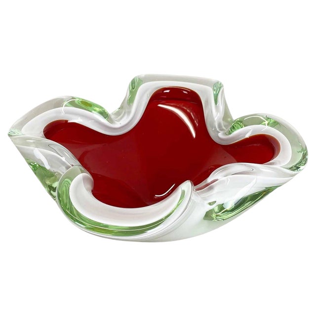 Large Murano Glass Bowl or Ashtray, Italy, 1970s For Sale