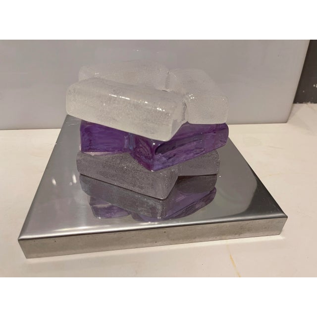 Poliarte Italian Murano Glass Sconces by Albano Poli for Poliarte, 1970s , Set of 2 For Sale - Image 4 of 13