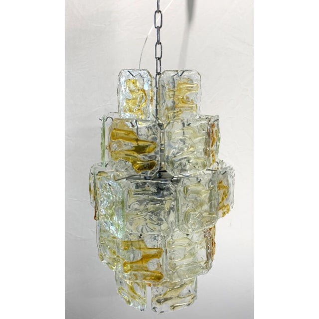 1970s Murano Plate Chandelier from Murrina, 1970s For Sale - Image 5 of 7