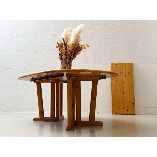 Country-Style Dining Table with Extension Leaves, 1970s For Sale - Image 5 of 16