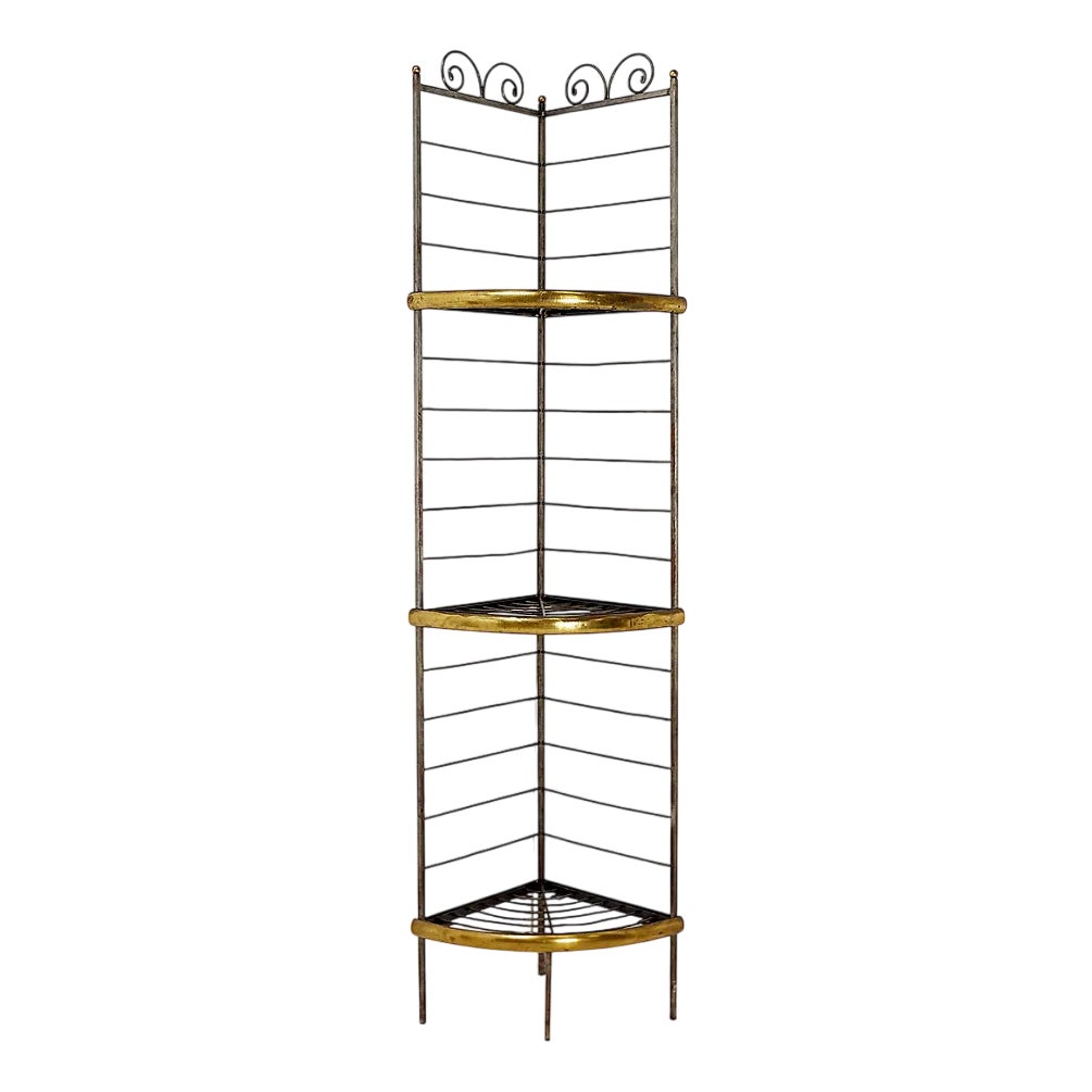 Baker's 3-Tier Corner Rack | Chairish