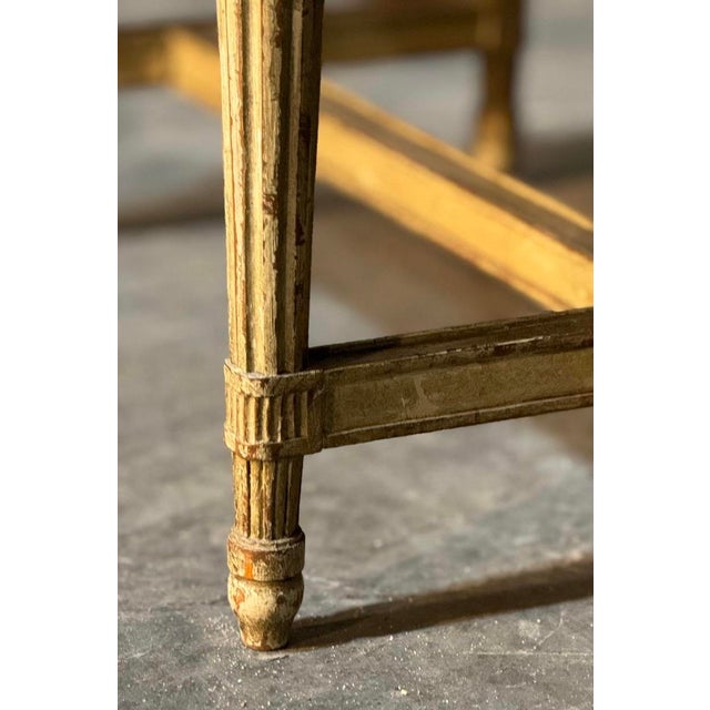 1920s French Coffee Table with Marble Top, 1920s For Sale - Image 5 of 18