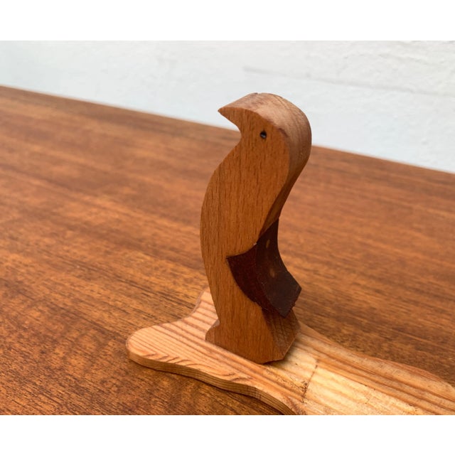 Vintage Wooden Penguin Sculpture, Set of 3 For Sale - Image 16 of 18
