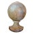 19th Century Antique English Turned Wood Staircase Newel Finial For Sale