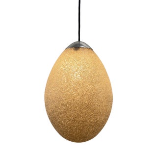 Drop-Shaped Pendant Lamp in Plastic Granules, Germany, 1970s For Sale