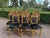 Wood 1900 Italian Baroque Rococo Gilded Beech Black Velvet Chairs - Set of 7 For Sale - Image 7 of 18