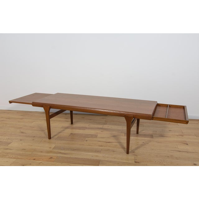 Brown Mid-Century Teak Coffee Table by Johannes Andersen for CFC Silkeborg, Denmark, 1960s For Sale - Image 8 of 18