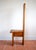 Wood Mid-Century Tall Brutalist Artisan Accent Chair in Wood, 1970s For Sale - Image 7 of 18