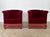 Danish Lounge Chairs in Burgundy Velvet and Beech, 1950s, Set of 2 For Sale - Image 9 of 9