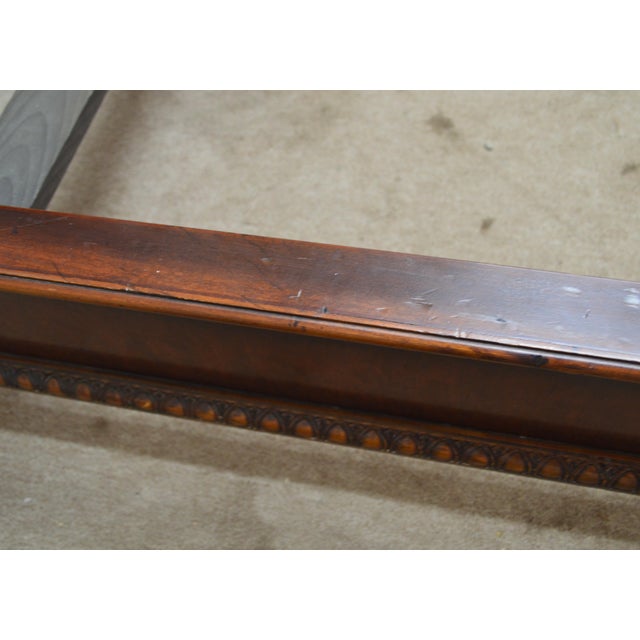 Henredon Mahogany Sleigh Queen Bed For Sale - Image 13 of 16
