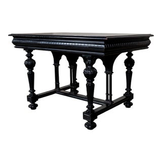 1900s Antique Ebonized Table For Sale