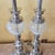 Pair of Tall Chrome Crackle Glass Table Lamps – Vintage Hollywood Regency Glam 3-Way Lighting For Sale In Washington DC - Image 6 of 18