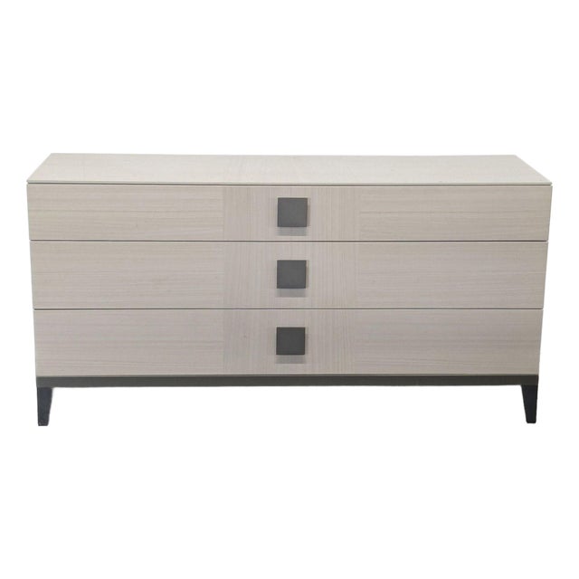 Alf + DaFre Mont Blanc Modern 3-Drawer Dresser in Light Wood Finish For Sale