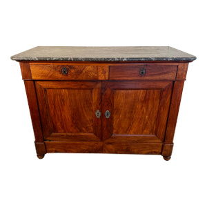 Antique French Buffet W/ Belgian Marble Top