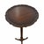 Vintage carved wood pie crust pedestal plant stand. Sits on three carved claw feet. Finish is in dark brown. Dome very...