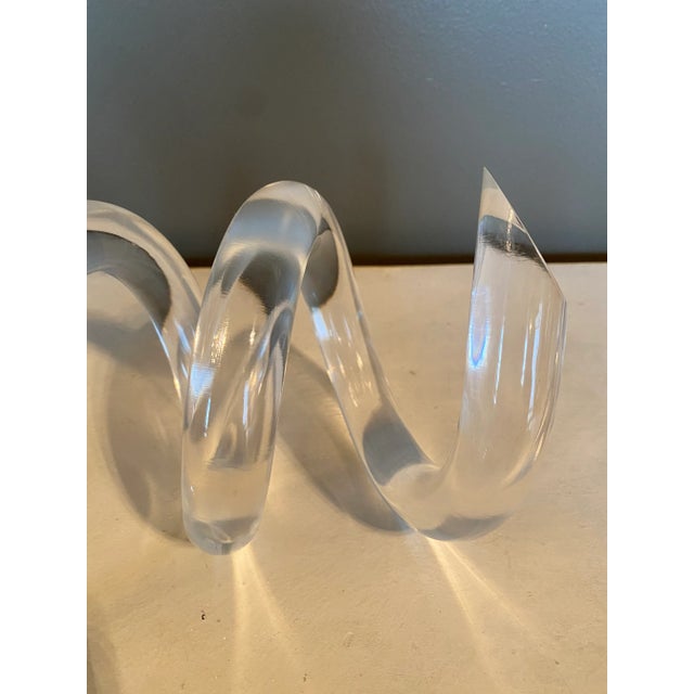 Mid 20th Century Signed and Dated Dorothy Thorpe Style Acrylic Lucite Sculpture For Sale - Image 5 of 11