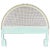 1970s Parcel Gilt Faux Bamboo Arched Queen Headboard - Newly Painted For Sale