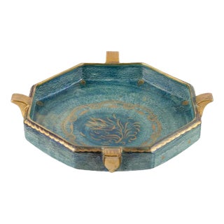 Large Octagonal Ceramic Bowl by Josef Ekberg for Gustavsberg, 1930s For Sale