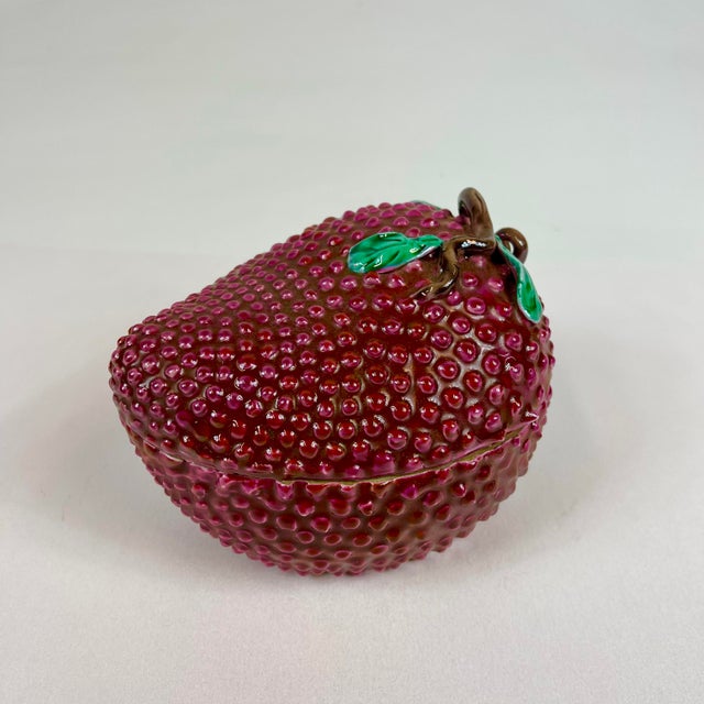 Ceramic Late 20th Century Porcelain Fruit Trinket Box For Sale - Image 7 of 7