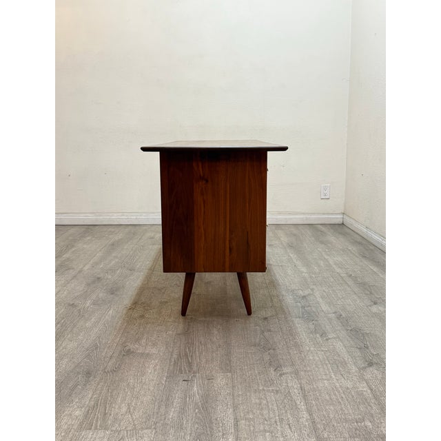 Brown Mid Century Modern Desk For Sale - Image 8 of 11