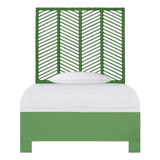 Liam Platform Bed Twin - Bright Green For Sale