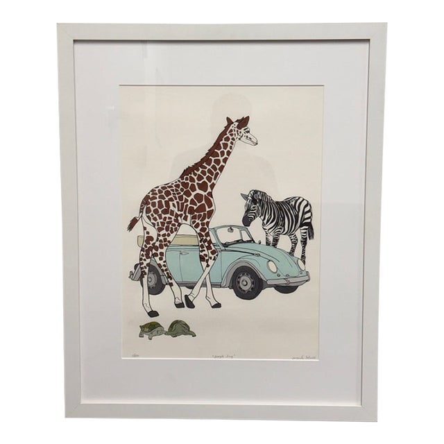 Jacquie Schmidt “Jungle Bug” Signed Limited Edition Framed Art Print Edition 13 of 130 For Sale