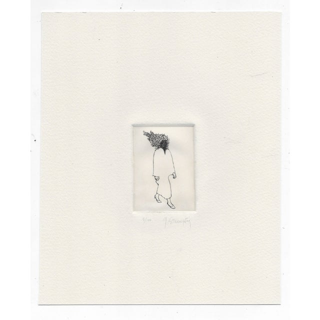 Modern George Stuempfig Night in Day Modern Etching For Sale - Image 3 of 3