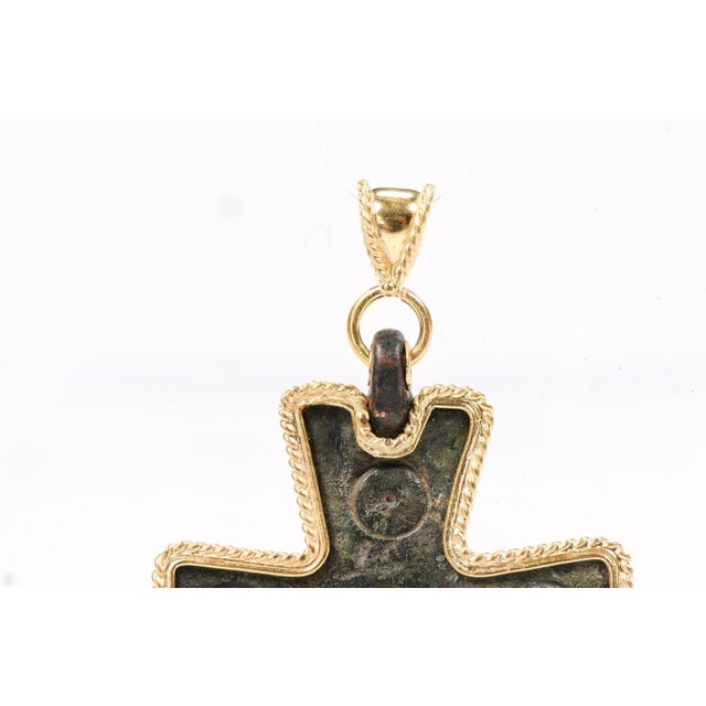 A Delicate Byzantine Cross Pendant For Sale In Atlanta - Image 6 of 14