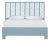 Liam Platform Bed King - Pool Blue For Sale