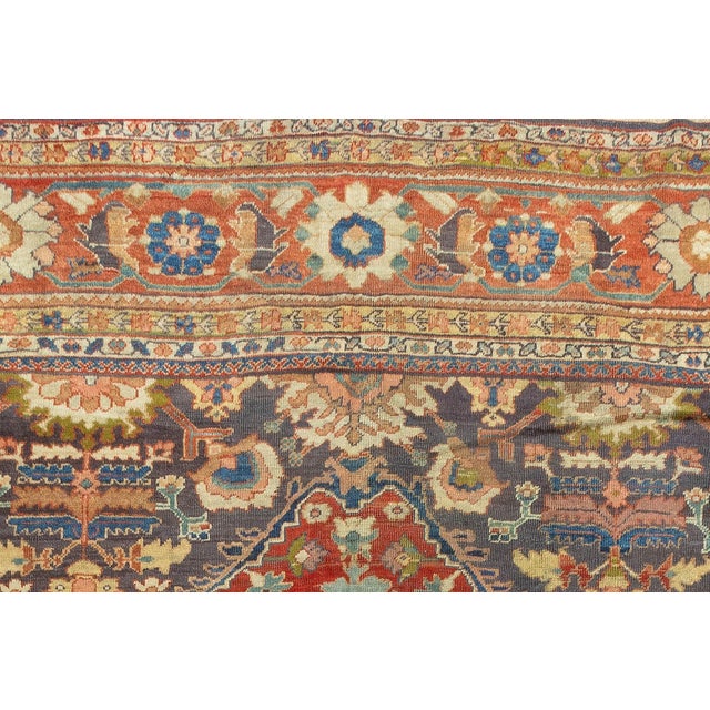 Antique Zabihi Collection Persian Mahal Rug - 12'4" x 19'6" For Sale - Image 9 of 12