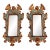 Late Nineteenth Century Italian Rococo Hand Carved Wood Gilded Gold Ornate Florentine Mirrors With Cherubs and Lions, a Pair For Sale