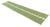 Olive Handmade New Zealand Wool Dhurrie Runner, Olive Green and Cream Geometric Runner Rug- 3'x8' For Sale - Image 8 of 13