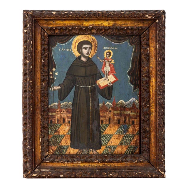 Byzantine Icon of Saint Anthony of Padua, 18th C. For Sale
