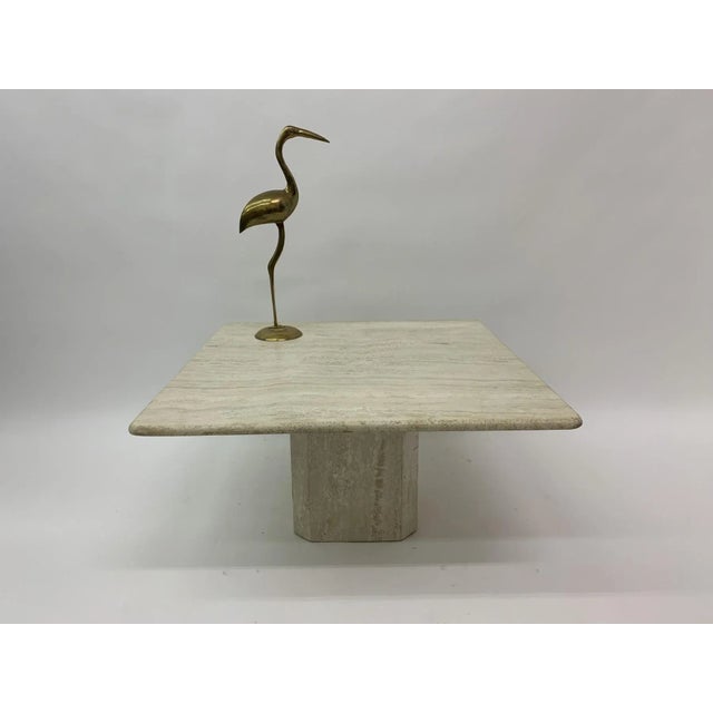 Mid-Century Travertine Coffee Table, 1970s For Sale - Image 6 of 9