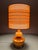 Mid-Century Ochre Yellow Opaline Glass Table Lamp with Shade from Glasfabriek De Rupel, Belgium, 1960s For Sale - Image 9 of 13