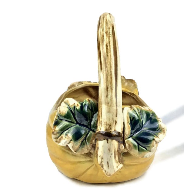 Rustic Vintage Studio Rustic Pottery Basket For Sale - Image 3 of 11