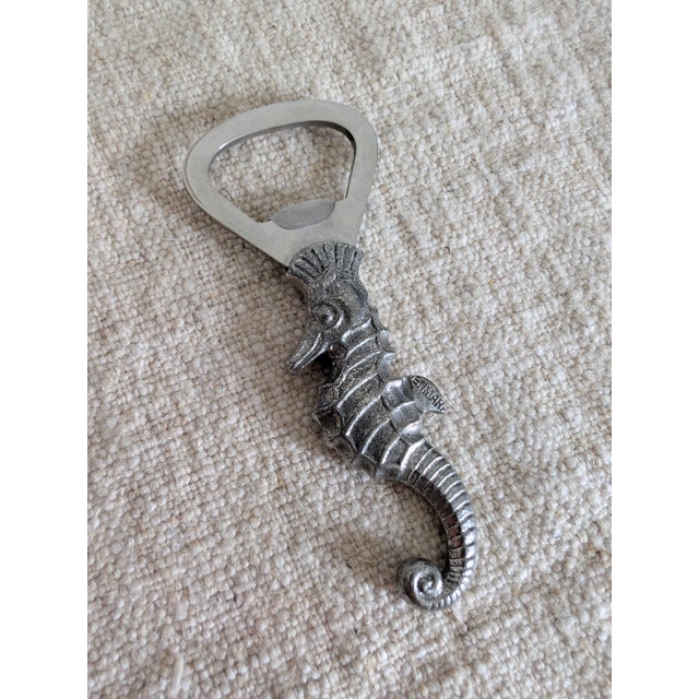 Pewter Seahorse Bottle Openers by Just Andersen, 1930s, Set of 2 For Sale - Image 9 of 11