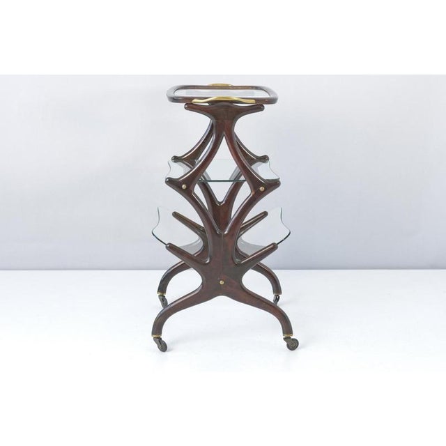 Table on Castors by Cesare Lacca for Cassina, Italy, 1955 For Sale - Image 3 of 13