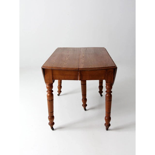 Antique Drop Leaf Table For Sale - Image 10 of 13