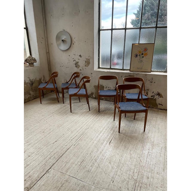 Blue Samcom Dining Chairs by Johannes Andersen for Udulm, 1960s, Set of 6 For Sale - Image 8 of 18