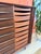 Falster, Denmark 1940s Brazilian Rosewood 17 Drawer Chest With Tambour Door by Svend Age Madsen for Falster of Denmark, Attributed For Sale - Image 4 of 12