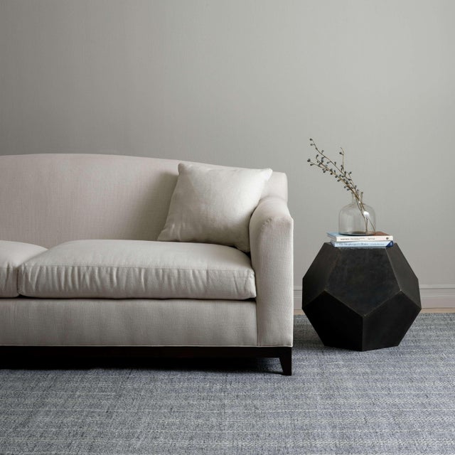 Contemporary Dash & Albert by Annie Selke Melange Stripe Grey/Ivory Indoor/Outdoor Rug, 9' 6" x 13' 6" For Sale - Image 3 of 6