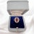 Metal Natural Burmese Ruby 2 Cts and Diamond Halo Ring, Size 6.5 For Sale - Image 7 of 7