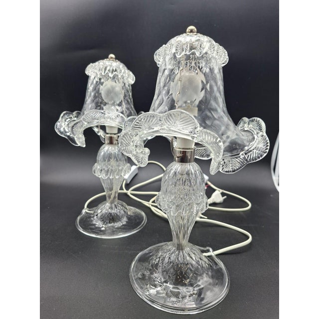 Murano Glass Lamps from Made Murano Glass, 1980, Set of 2 For Sale - Image 13 of 15
