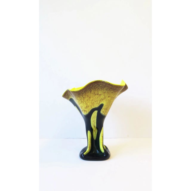 Organic Modern Art Glass Sculpture Vase For Sale - Image 12 of 13