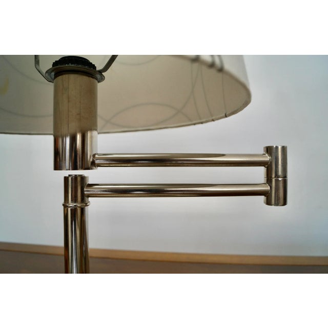 Chrome Ralph Lauren Swing Arm Chrome Table Lamps - a Pair For Sale - Image 8 of 13