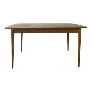 Mid Century Modern Dining Table With Three Leaves
