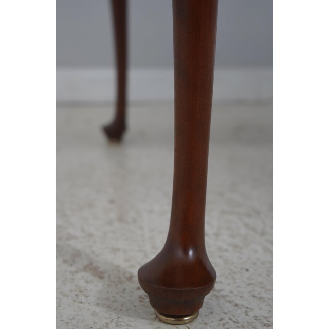 Wood Stickley Queen Anne Cherry Dining Room Table W. 2 Leaves For Sale - Image 7 of 18