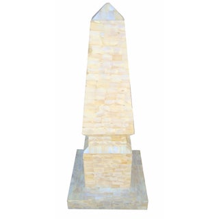 Large Mother of Pearl Obelisk For Sale